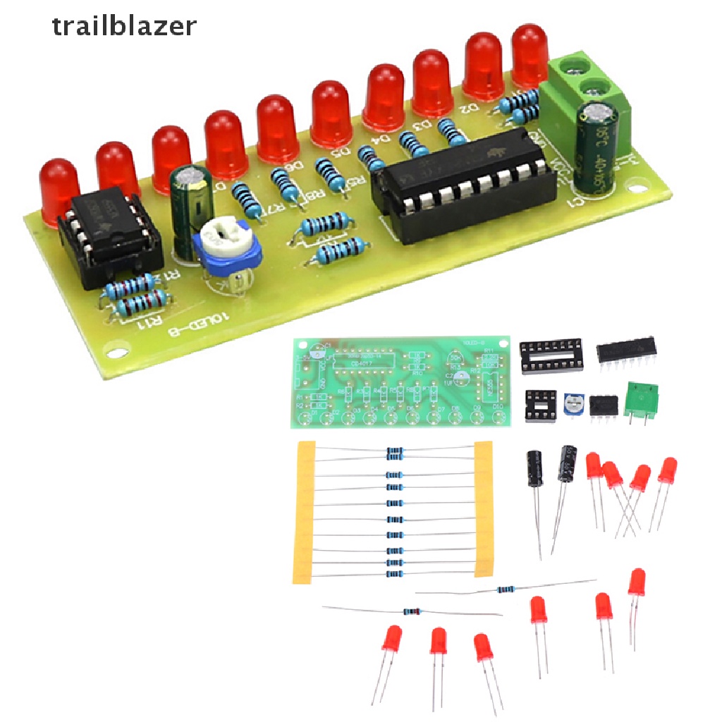 Set Mô Đun Đèn LED ne555 + Bảng Mạch cd4017 Cb Iio