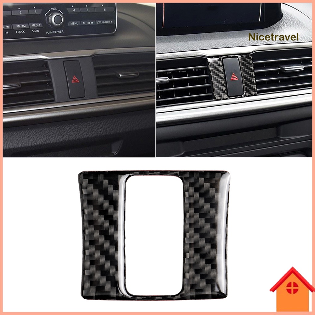Miếng Dán Trang Trí Đèn Cảnh Báo Trái Phải Bằng Sợi Carbon Cho Xe Hơi Mazda 3 Axela