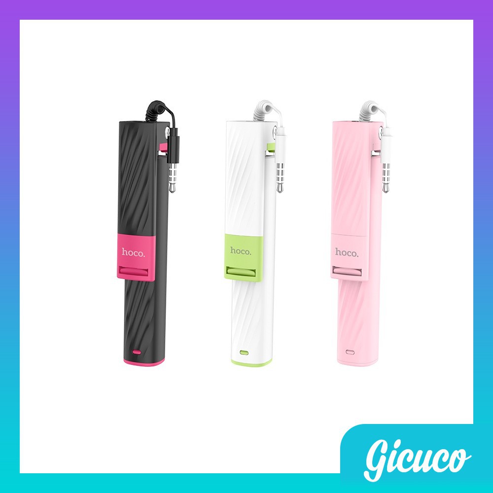 Gậy Chụp Ảnh Tự Sướng Selfie HOCO K7 (Jack 3.5 - Thiết Kế Nhỏ Gọn - Phụ kiện VIP HN)