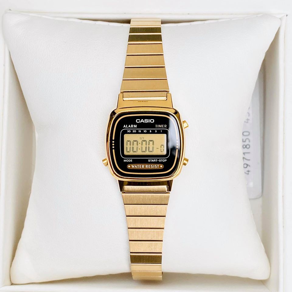 Đồng hồ Casio Nữ La670 Gold - Hàng chính hãng - Full Box - tem tag Bảo hành 1 năm