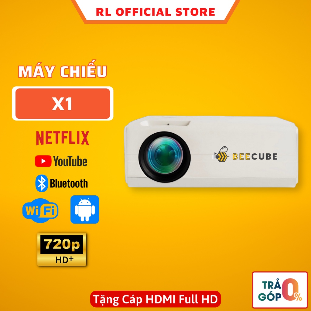 [Mã 154ELSALE2 giảm 7% đơn 300K] Máy Chiếu BeeCube X1 - HD 720P - Bảo Hành 12 Tháng Chính Hãng