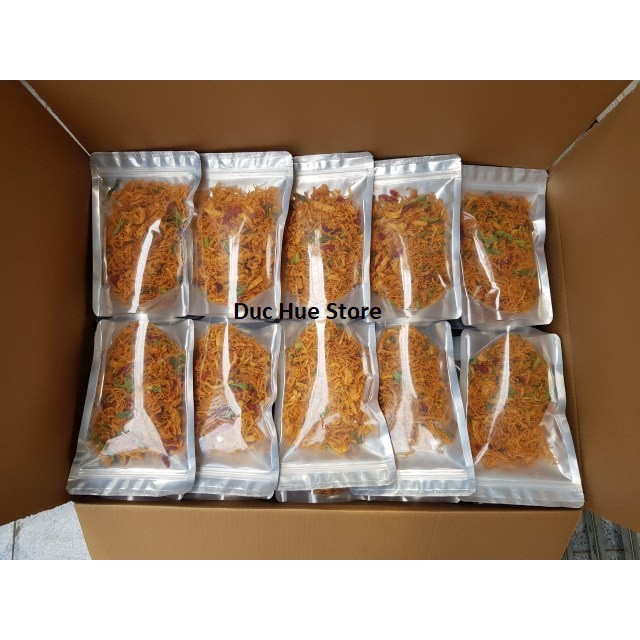 Khô gà lá chanh mới giòn, thơm ngon loại 1 bịch zip 100g - Đức Huê Store