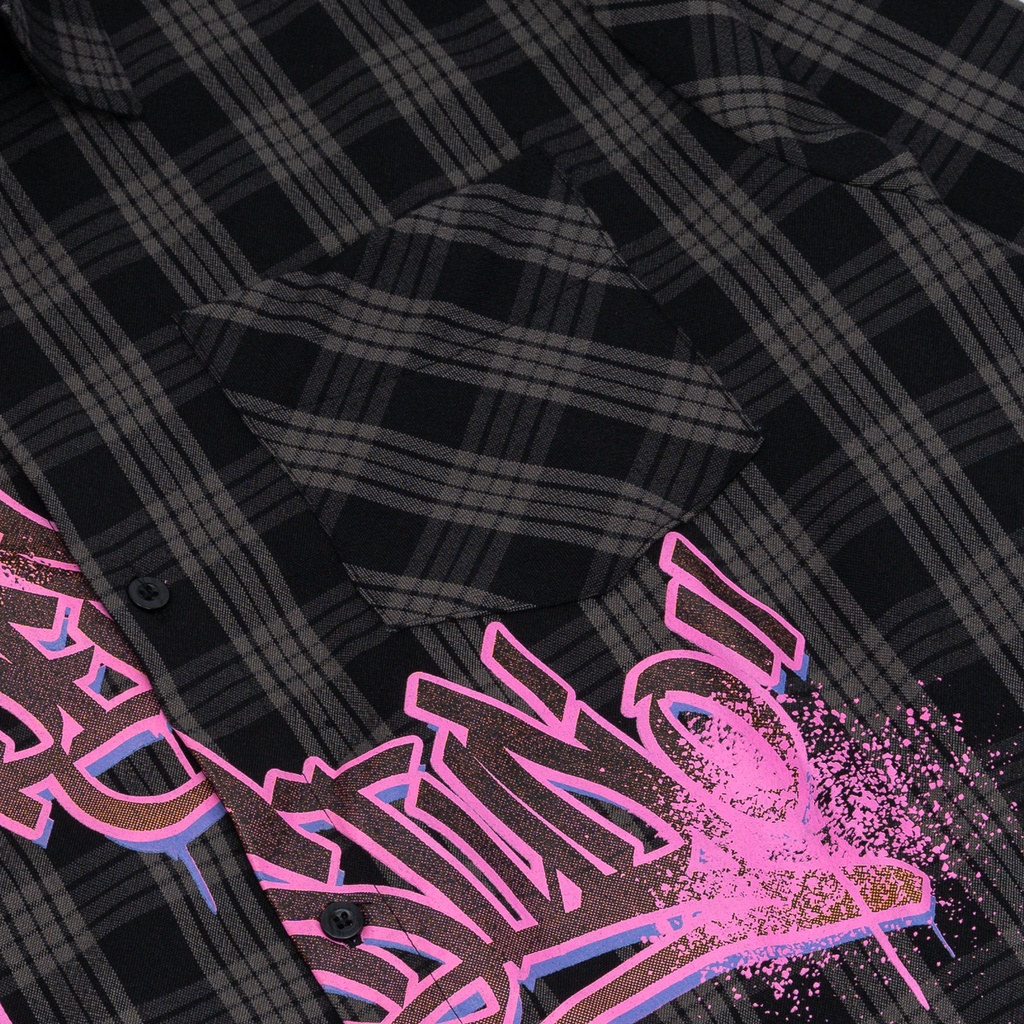 Áo Sơ Mi Tay Dài Unisex GRAFFITY FLANEL Cotton Caro - HADES Brand Chính Hãng | BigBuy360 - bigbuy360.vn