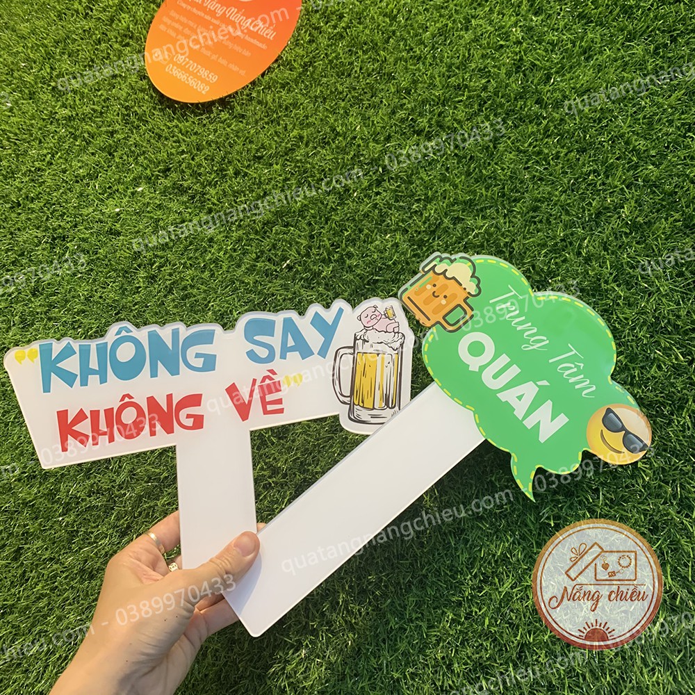 Hastag cho khách check in quán nhậu, quán cà phê, quán trà sữa _ Bảng hiệu xinh giá rẻ