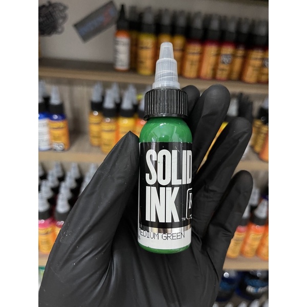 Mực xăm solid ink Medium Green chính hãng