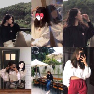 Crop top thêu lá cờ kèm ảnh thật