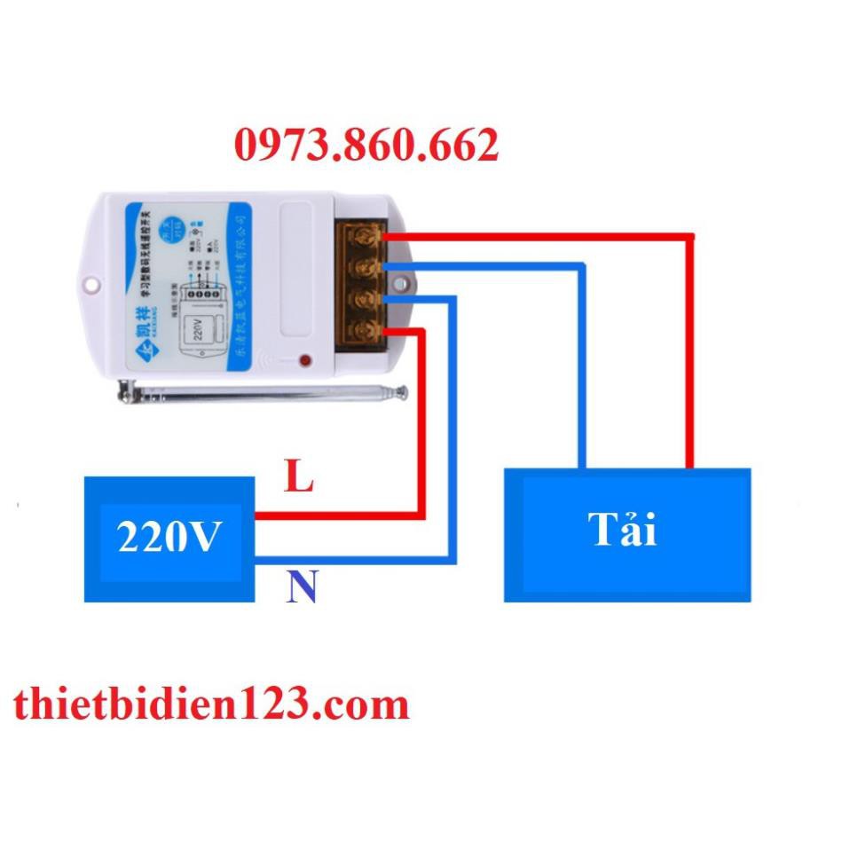 Công tắc điều khiển từ xa 220V 1000m 40A - ĂNG TEN DÀI -
