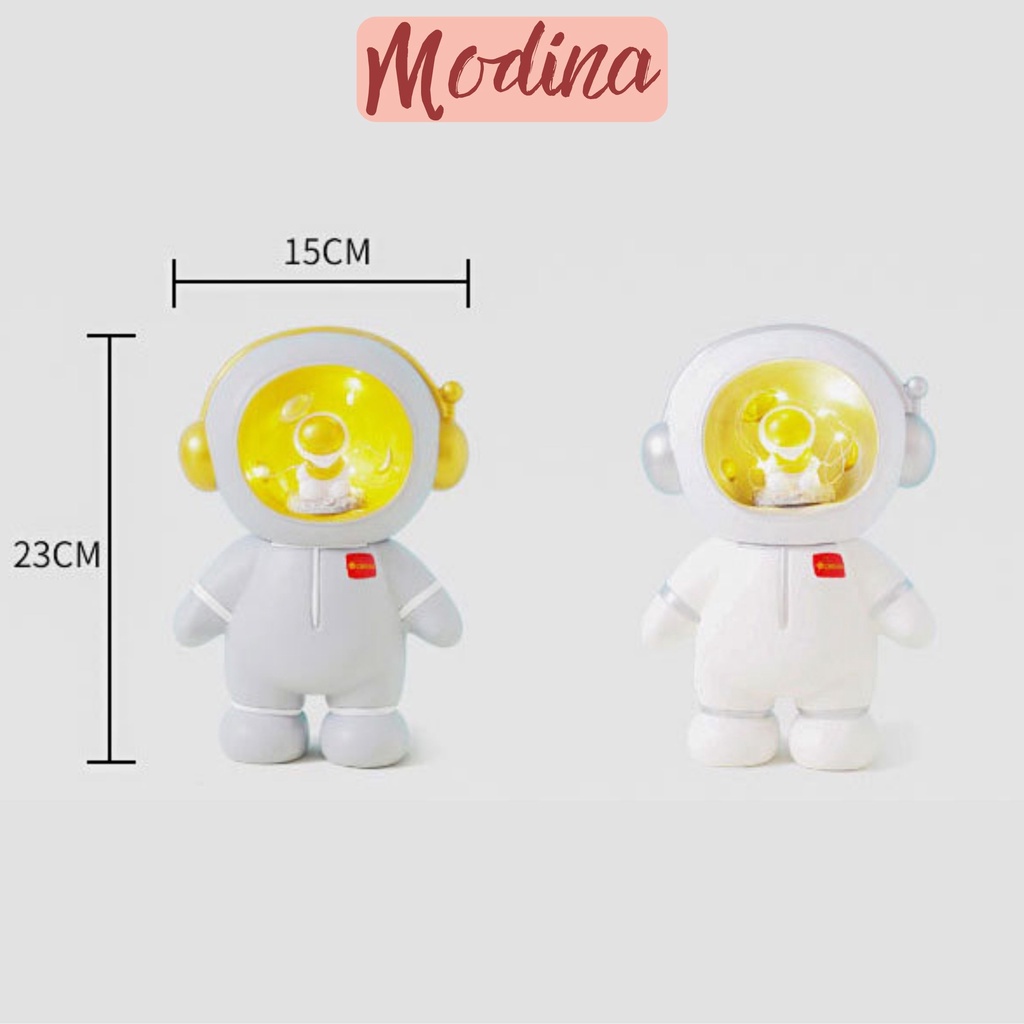 Đèn ngủ phi hành gia MODENA, đèn led trang trí kèm làm ống heo tiết kiệm