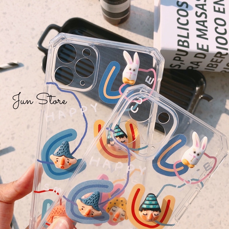 Ốp lưng Iphone silicon bảo vệ camera hình 3d nổi