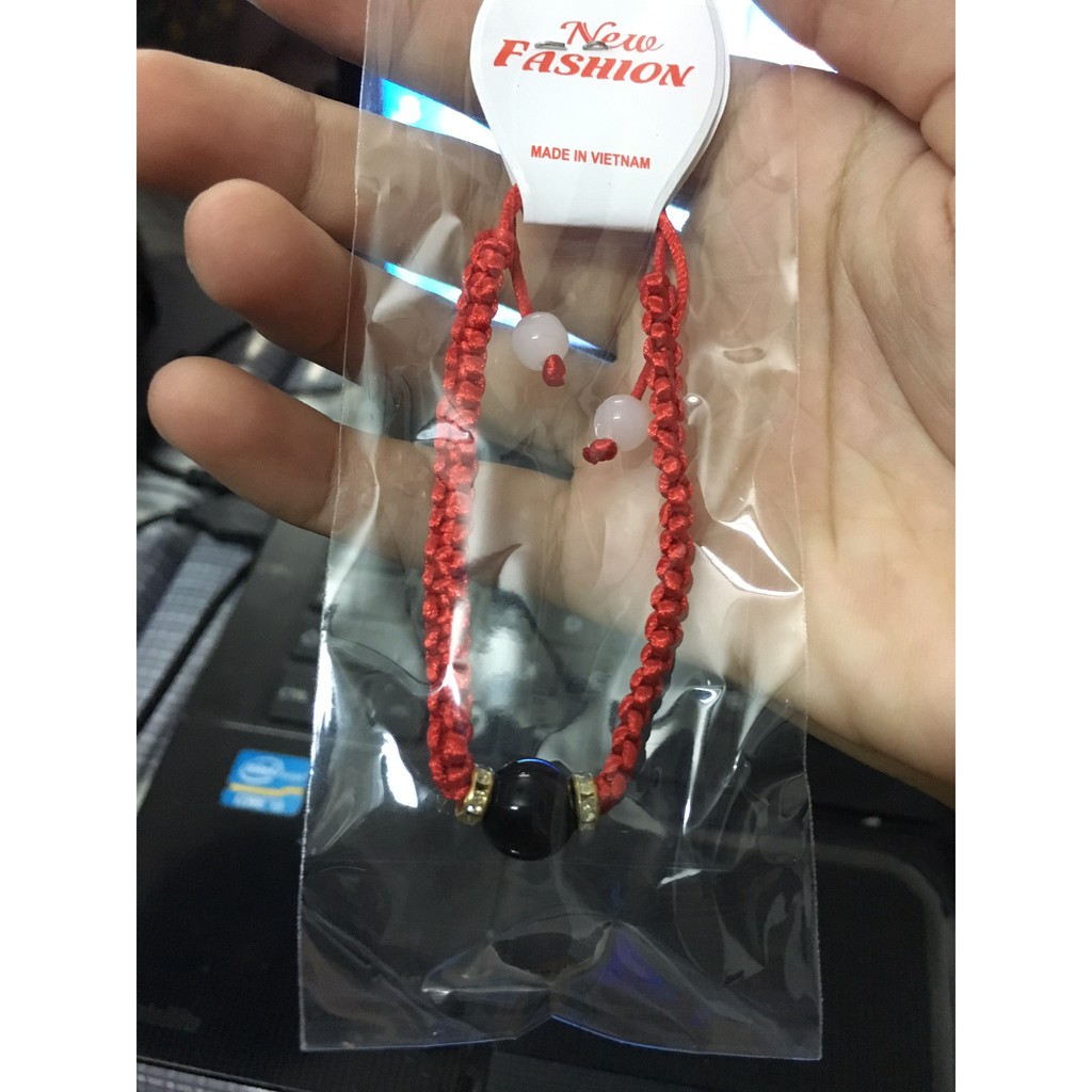 VT253 Vòng tay may mắn mix hạt đá 5 cái/lốc
