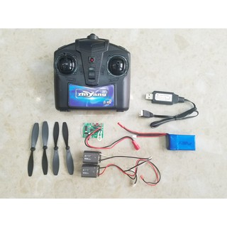 Combo chế tạo máy bay cánh bằng sử dụng mạch thu phát 2 kênh nguồn 7.4v giá rẻ