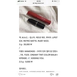 Son bút chì Mamonde màu 07