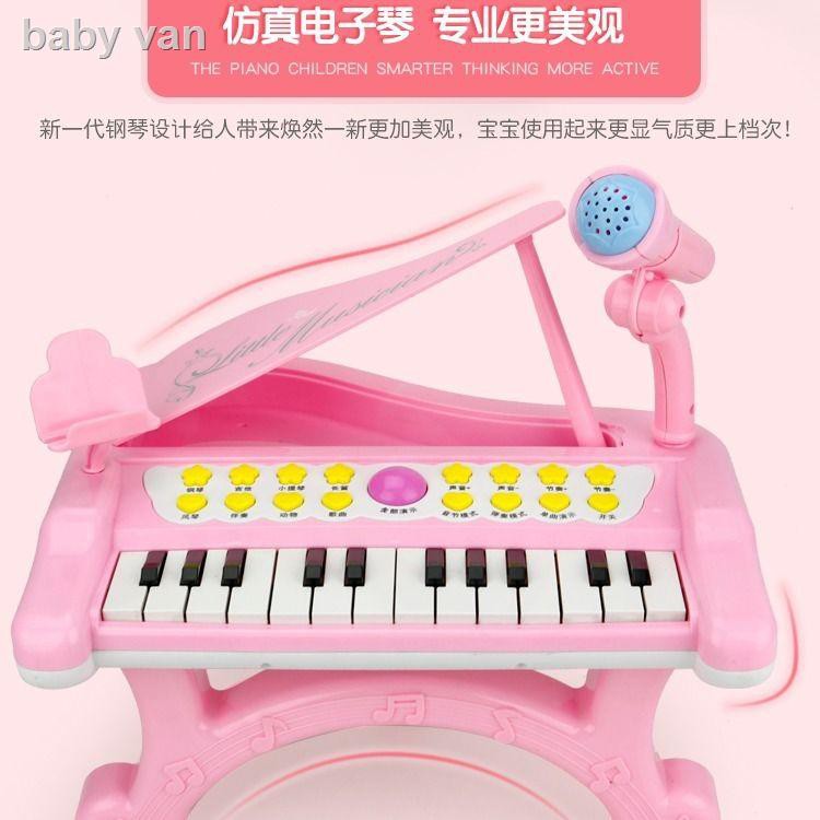 ✔▧□Đàn piano điện tử trẻ em sơ sinh bé gái sơ sinh piano trẻ sơ sinh giáo dục sớm piano 0 âm nhạc 2 đồ chơi 1-3 tuổi bé