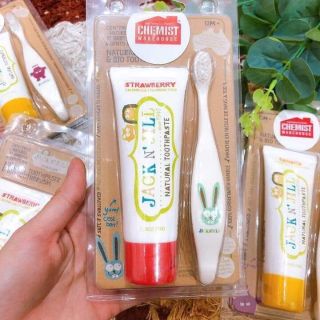 Set bàn chải+ kem đánh răng Jack N'Jill