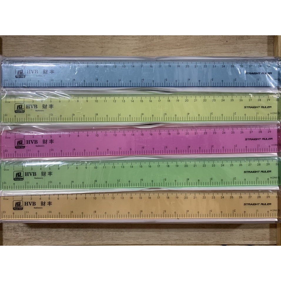 ( 10 Cây ) Thước Thẳng Dẹp 30 Cm Thuận Nam Camshop