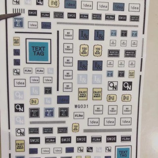 Sticker mã mới hình chữ độc đáo