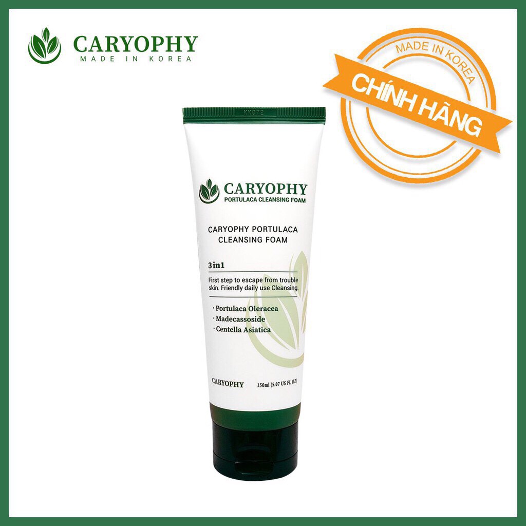 Bộ 4 Sản Phẩm Làm Sạch Da, Giảm Mụn Và Thâm Caryophy (Tẩy trang 300ml + Sữa rửa mặt 150ml + Toner 300ml + Serum 10ml | BigBuy360 - bigbuy360.vn