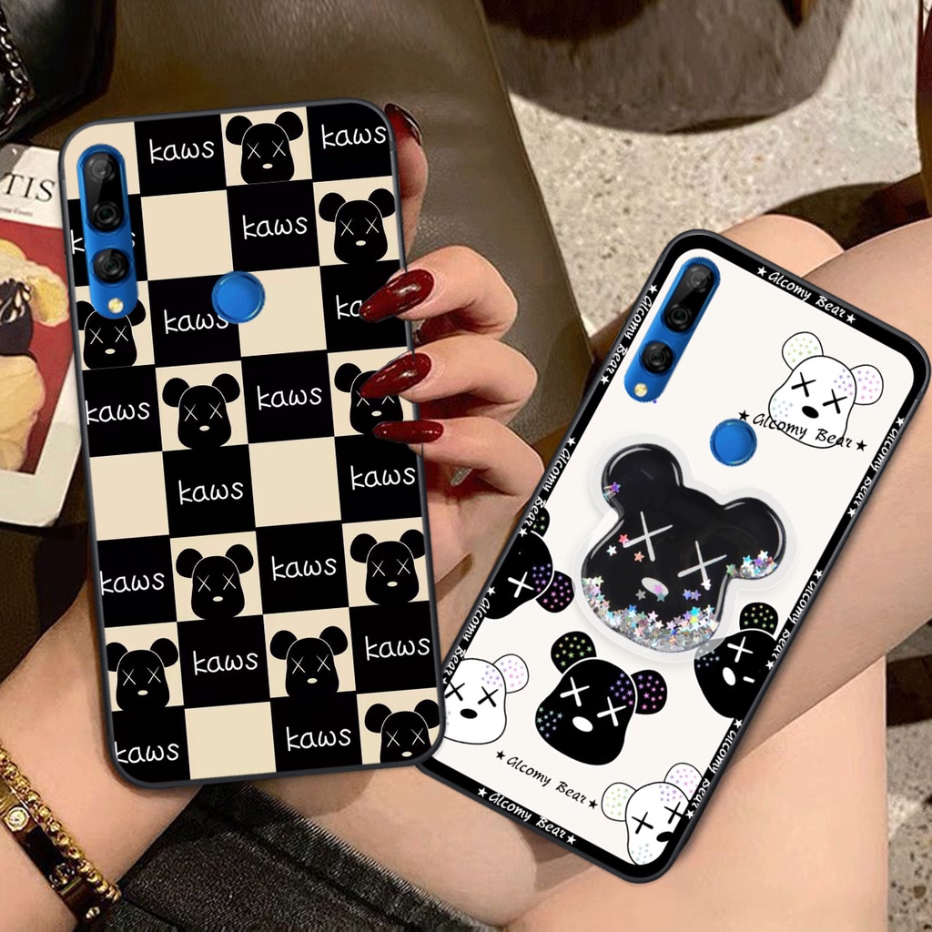 Ốp lưng Huawei Y9 2019 / Y9 Prime 2019 trái tim họa tiết caro, mikey họa tiết beabrick kaws cute