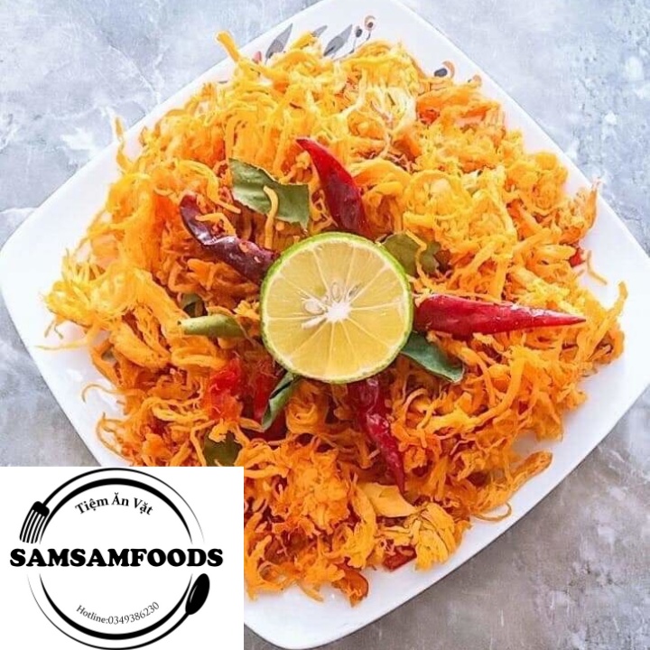 Khô gà túi zip 100g siêu ngon Tiệm Ăn Vặt Sam Sam | BigBuy360 - bigbuy360.vn