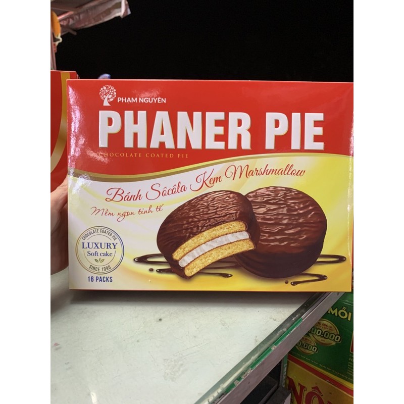 Bánh Choco Pie Phaner Pie Hộp Luxury 448g x 16 bánh ( Có Túi Xách )