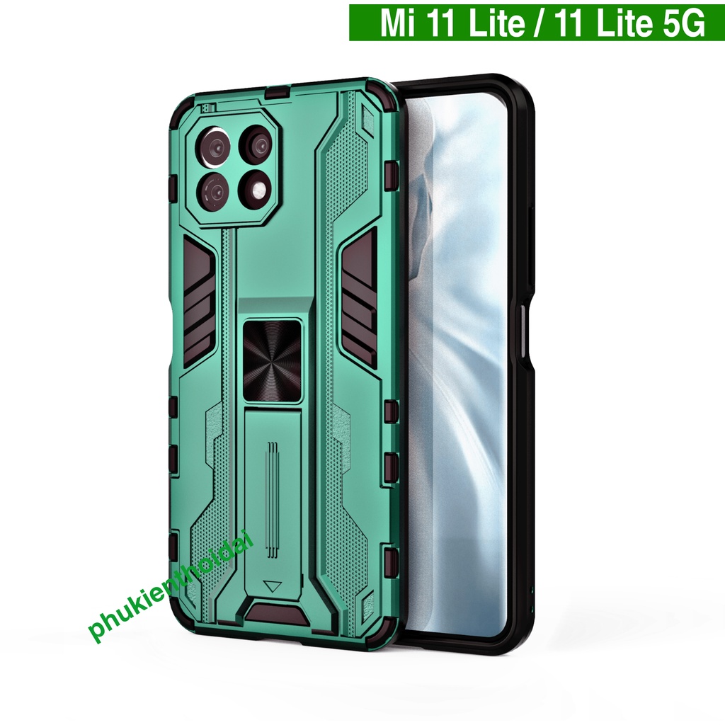 Ốp lưng Xiaomi Mi 11 Lite / 11 Lite 5G Iron Man Ver 3 chống sốc giá đỡ mặt lưng xem phim bảo vệ camera