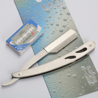 Combo dao cạo râu đa năng + Hộp 10 lưỡi dao cạo râu cao cấp