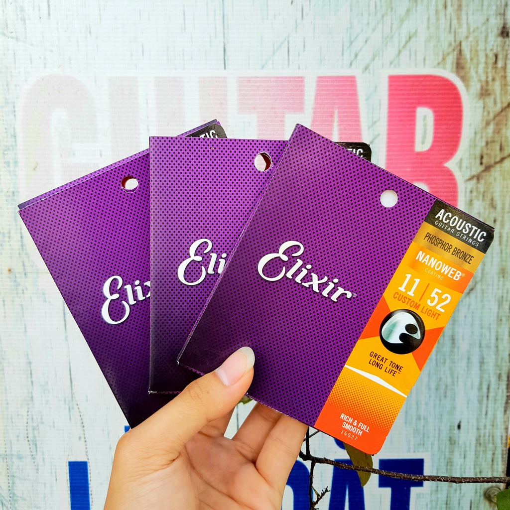 Dây đàn Guitar Acoustic Elixir Phosphor Bronze - Size 11