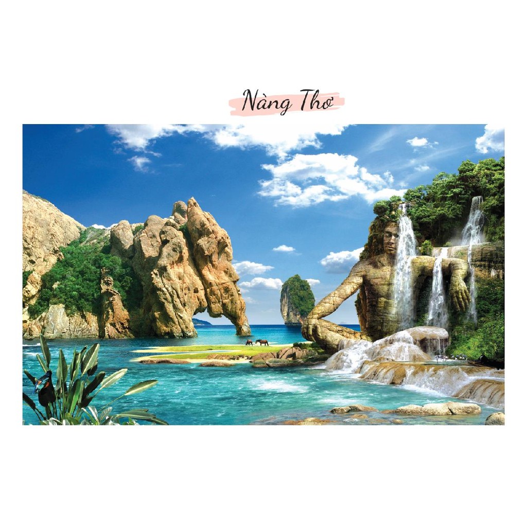 TRANH DECAL HỒ CÁ PHONG CẢNH_THIẾT KẾ NÀNG THƠ