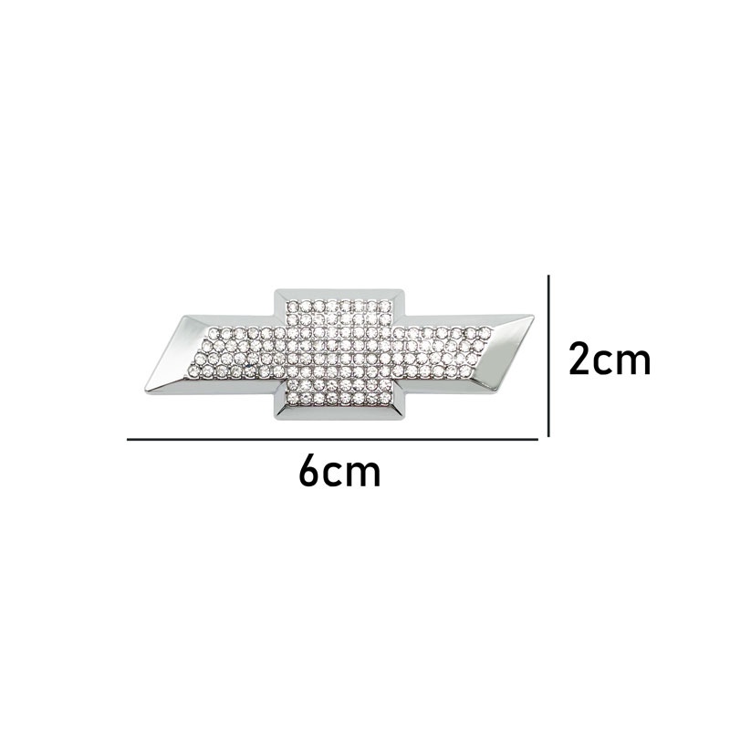 Logo Đính Đá Lấp Lánh Trang Trí Vô Lăng Xe Hơi chevrolet