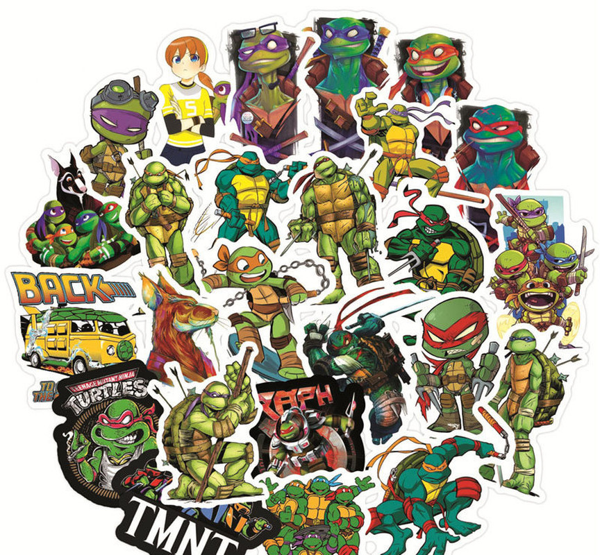 Bộ 50 hình dán Ninja Rùa