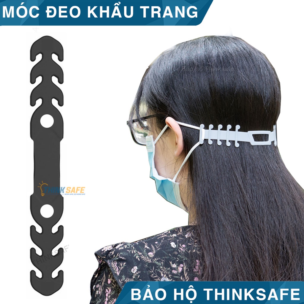 Móc tai đeo khẩu trang chống đau tai, nhựa nguyên sinh sử dụng lâu dài không gây dị ứng - Thinksafe