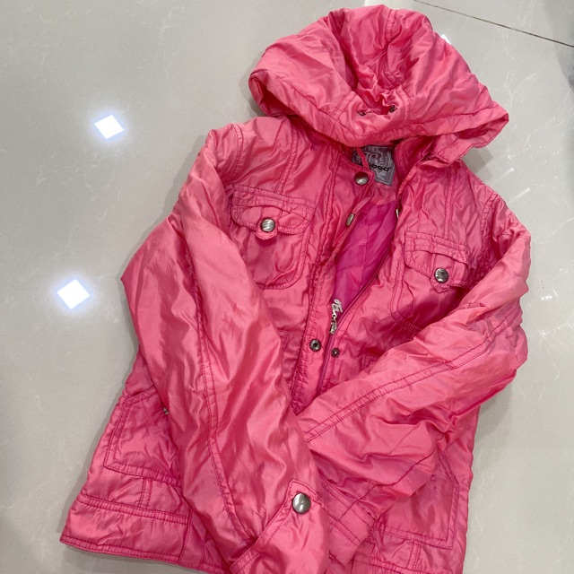 Áo khoát màu hồng  cho bé size 160 hàng korea
