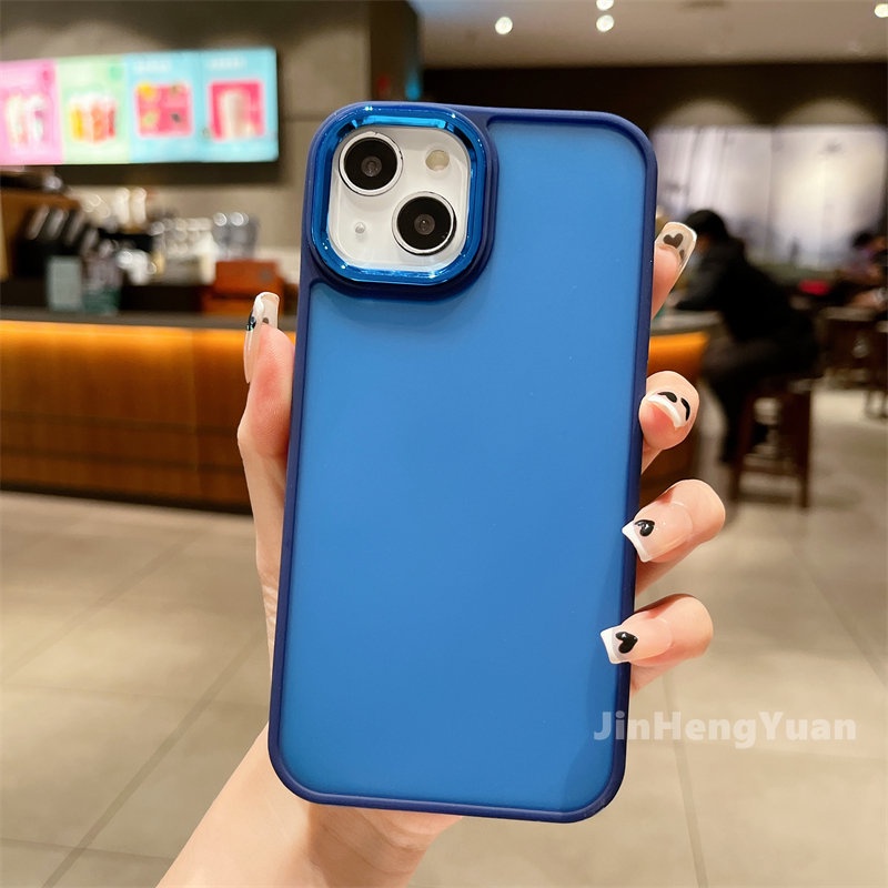 Ốp Điện Thoại Acrylic Nhám Trong Mờ Chống Sốc Chống Nhòe Cho IPhone 14 13 11 12 Pro Max 14plus X Xs XR 7 8 Plus