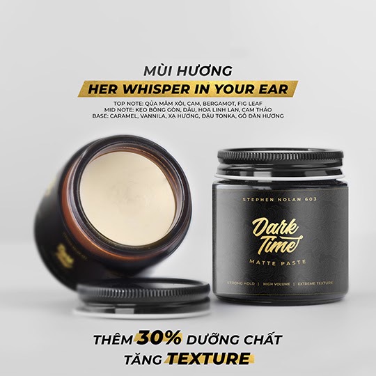 Sáp vuốt tóc Old But Gold Collection Stephen Nolan 603 100g - First Time, The Second The Eternal & Dark Time