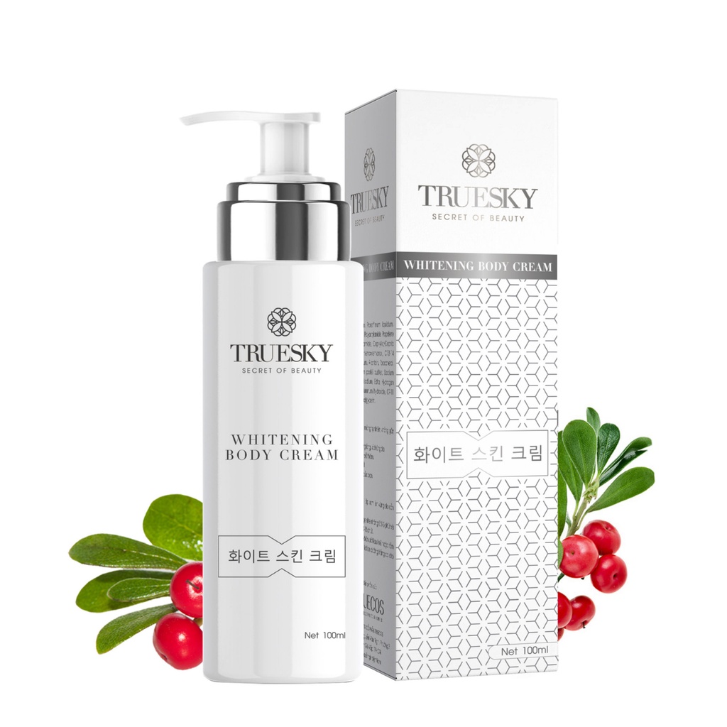 Kem ủ trắng toàn thân Truesky giúp làm trắng da body cấp tốc 100g Whitening Body Cream