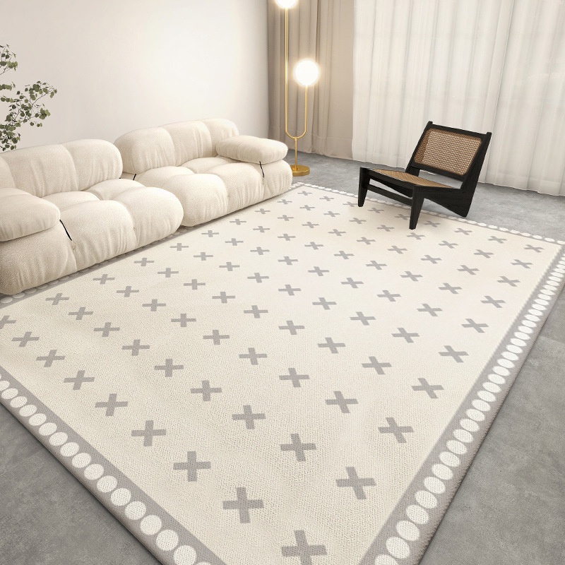 Thảm Trải Sàn Giả Len Cashmere Phong Cách Bắc Âu Đơn Giản Thấm Hút Tốt