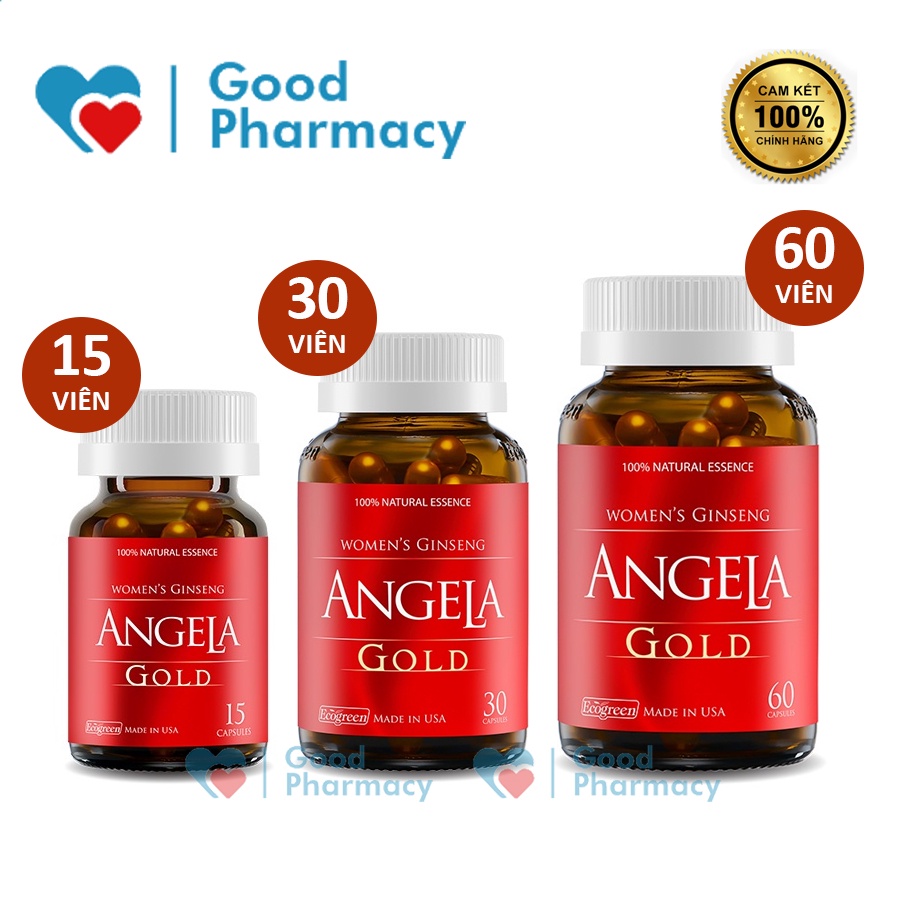 [CHÍNH HÃNG - ĐỦ TEM] Viên uống sâm Women's Gingseng Angela Gold tăng sinh lý nữ, đẹp da, ngừa lão hóa, tiền mãn kinh