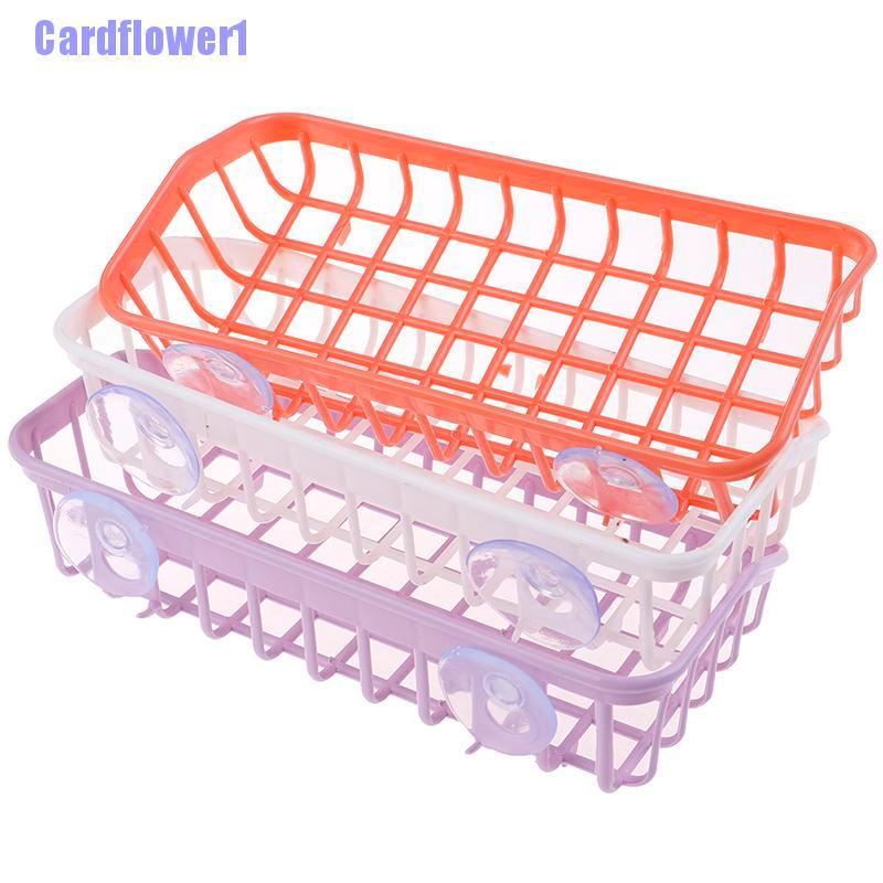 Giá Đựng Xà Phòng / Miếng Rửa Chén Hình Tam Giác Có Hai Giác Hút Tiện Dụng Cho Nhà Bếp