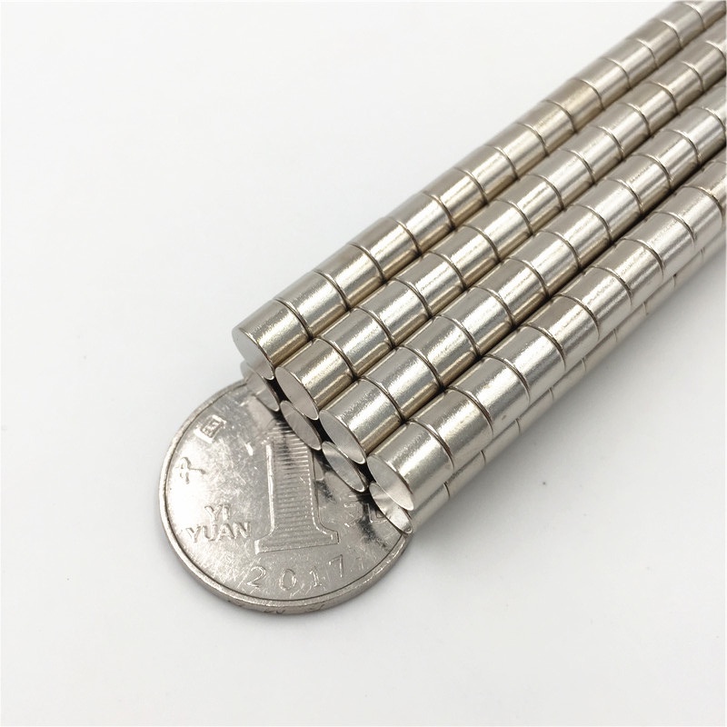 Nam châm đất hiếm hình trụ tròn 6x5mm từ tính mạnh