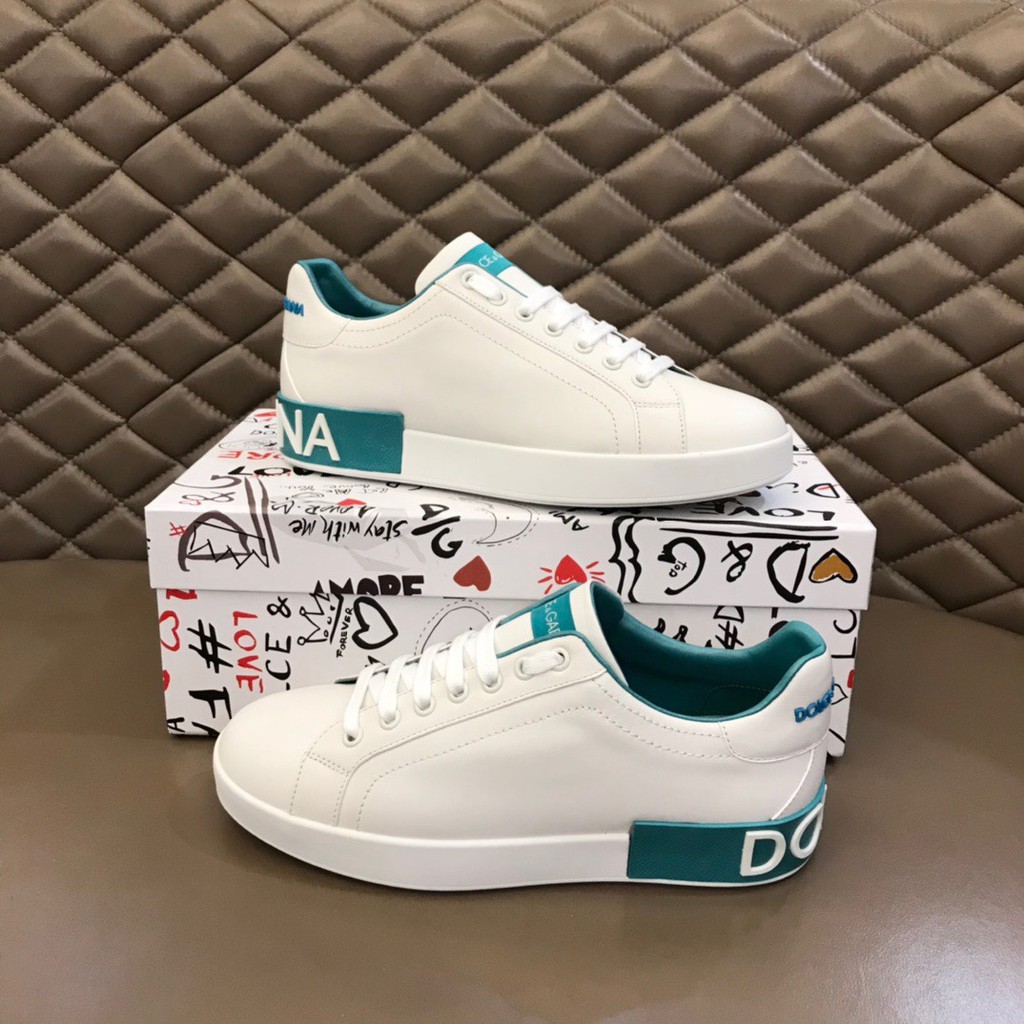 [Fullbox] Giày sneakers nam da thật Dolce&Gabbana D&G thiết kế năng động, dễ phối đồ