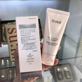 Sữa Rửa Mặt Ohui Hồng Dưỡng Trắng Cấp Ẩm Miracle Moisture Cleansing Foam 80ml