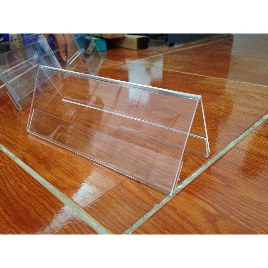 Kệ Mica  chữ A 2 mặt - Biển tên chức danh, bảng giá sản phẩm,GIÁ TẠI XƯỞNG