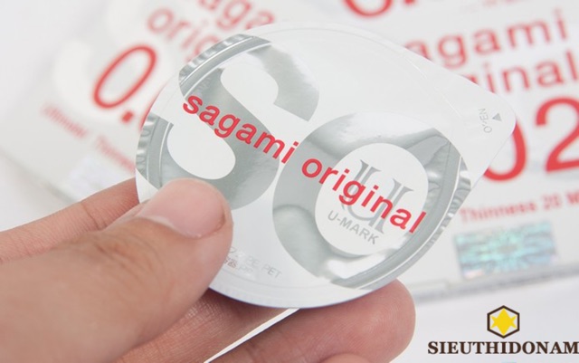 Bao cao su Sagami Original 0.02, hộp 20 cái