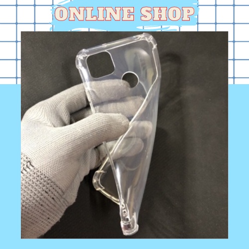 Ốp lưng remi 9c trong suốt có gù bảo vệ,ốp silicon ôm sát máy cầm chắc tay-phụ kiện online shop