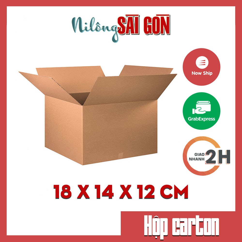 [GIÁ SỈ] Combo 50 hộp carton size 18x14x12 cm để đóng gói hàng