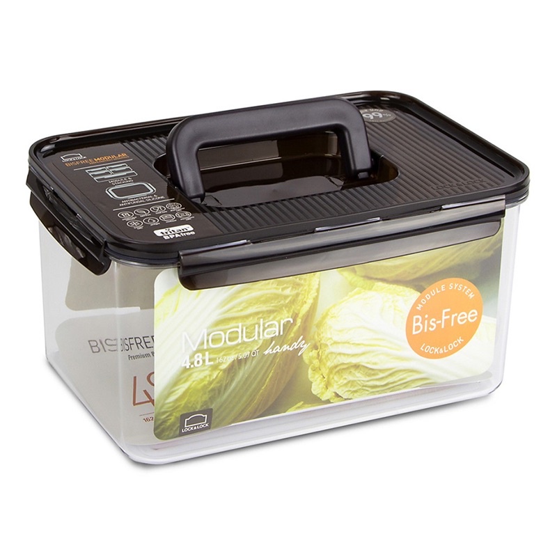 [LOCK&amp;LOCK]HỘP BẢO QUẢN CÓ QUAI XÁCH BISFREE MODULAR 4.8L-LBF408H