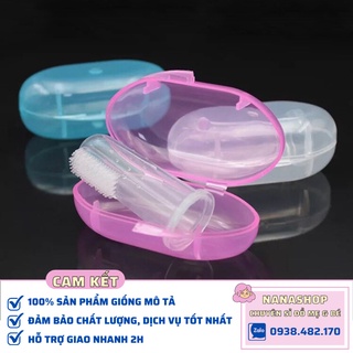 [Sỉ/Lẻ] Bàn Chải Tưa Lưỡi Nano Silicon Mềm An Toàn Cho Bé