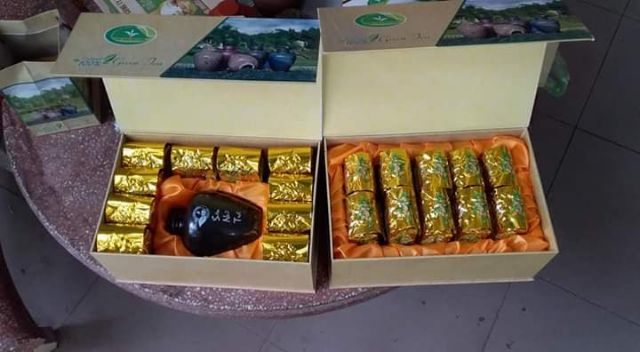 Set hộp đựng trà cao cấp 1kg gồm hũ + hộp + túi. Đi biếu quá ưng | BigBuy360 - bigbuy360.vn