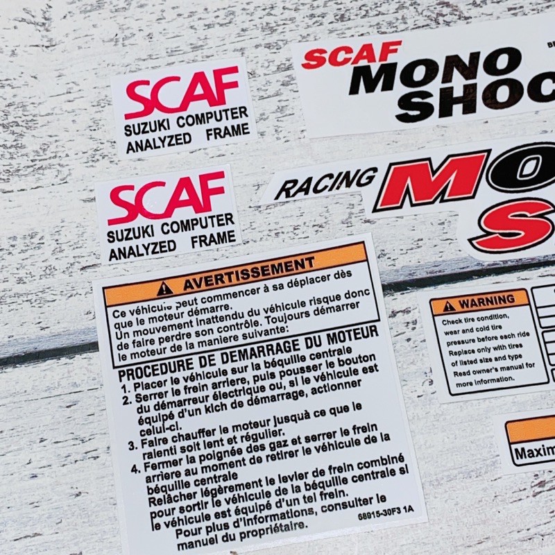 Tem thông số Suzuki Sìpo Racing Monoshock