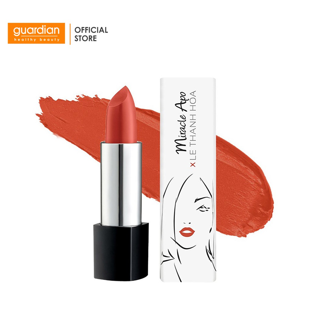 Son lì Miracle Apo Lipstick Matte x Lê Thanh Hòa Festive - Cam cháy 4g